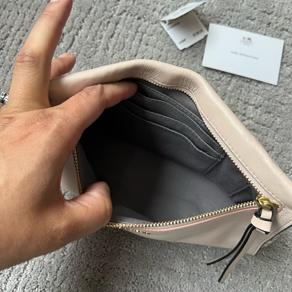 Coach Madison Blush Python Large Wristlet - image 8